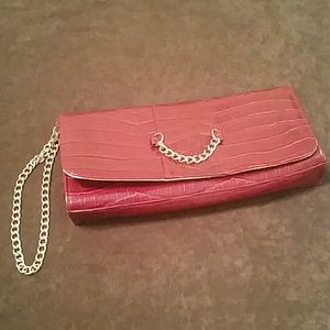 Faux Reptile Skin Wristlet